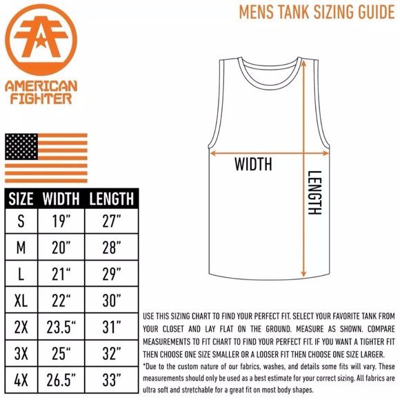 AMERICAN FIGHTER Men's Tank CLEARWATER Premium - Picture 6 of 9